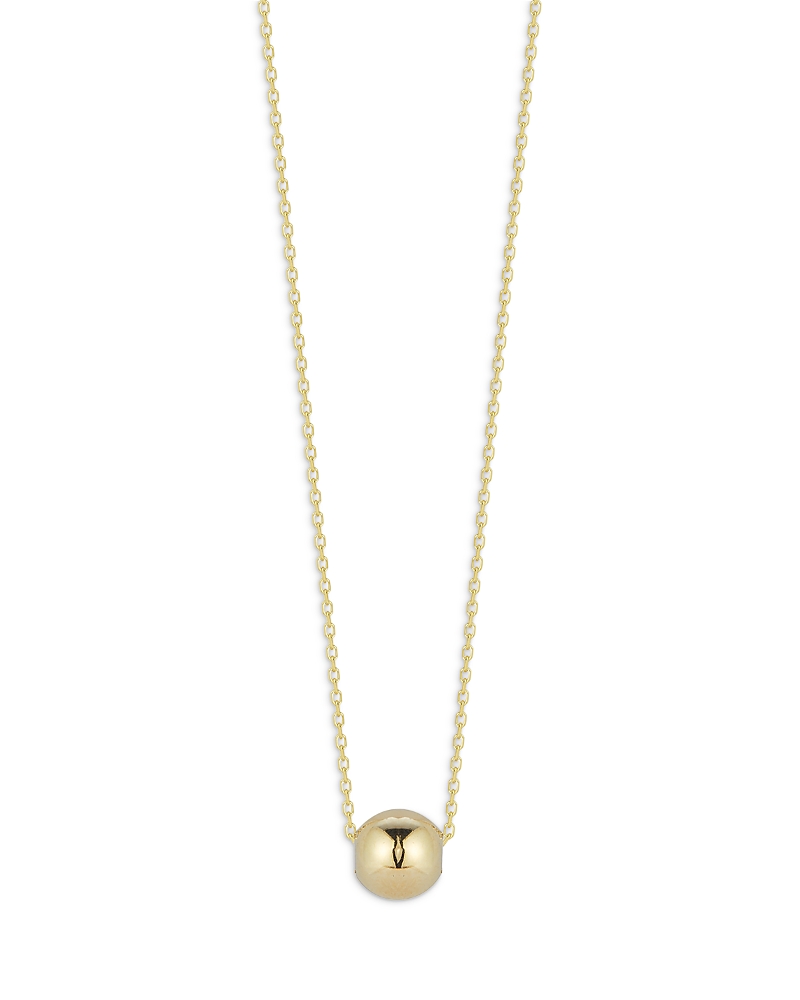 Alberto Amati 14k Yellow Gold Small Polished Ball Pendant Necklace, 16 In Gold