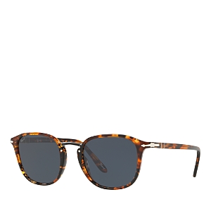 Persol Round Sunglasses, 53mm In Tortoise/gray Solid