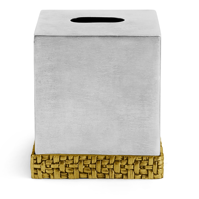 Michael Aram Palm Tissue Box Holder In Marble/gold