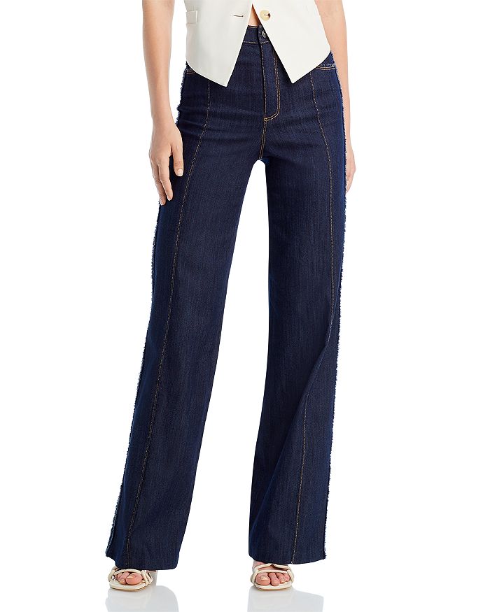 Cinq à Sept Francine High Rise Jeans in Indigo | Bloomingdale's