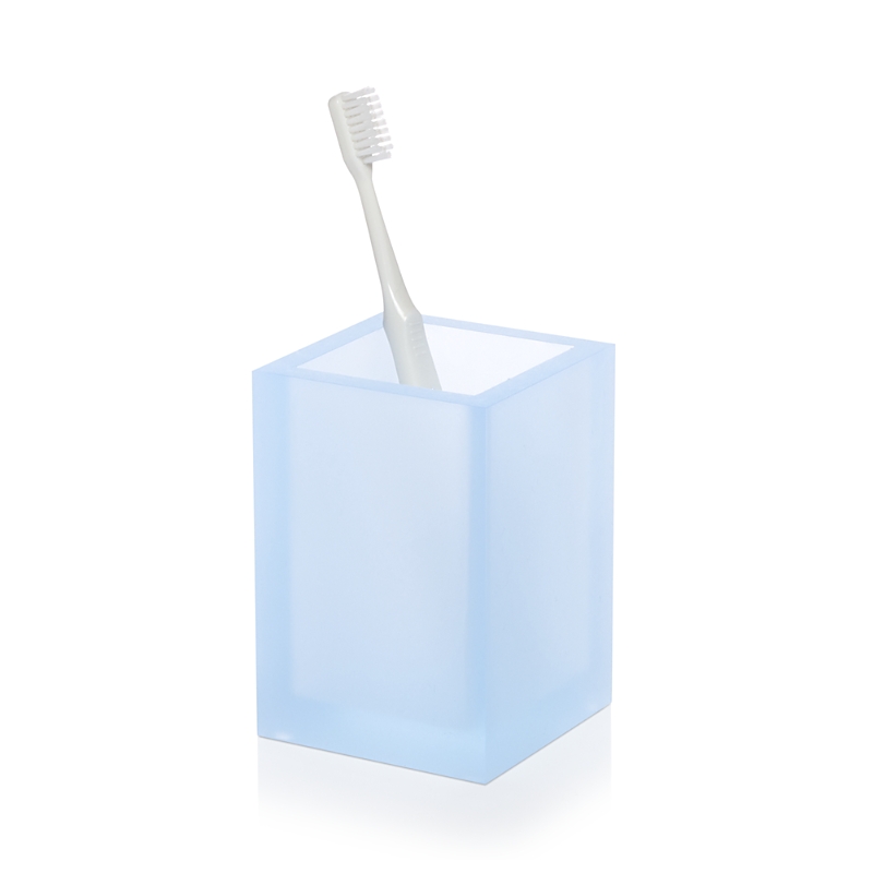 Mike And Ally Frost Sky Brush Holder In Frosted Blue