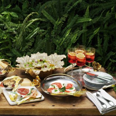 Two Piece Tulip Serving Set