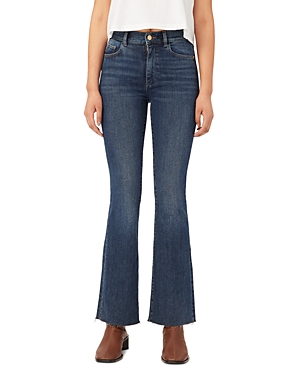 Shop Dl1961 Bridget High Rise Ankle Bootcut Jeans In Seacliff