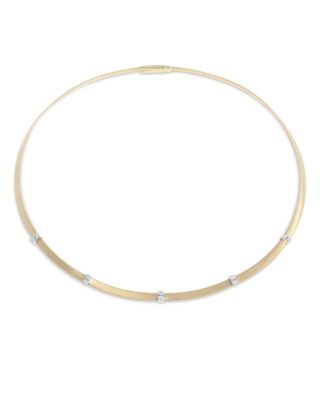 Marco Bicego - 18K Yellow Gold Masai Diamond Station Collar Necklace, 16.5"