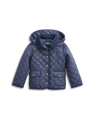 Ralph Lauren - Girls' Quilted Water Repellent Barn Jacket - Little Kid, Big Kid