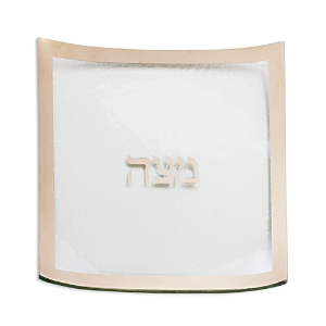 Annieglass Judaica Square Matza Plate, 10