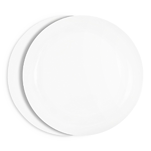 Richard Brendon Coupe Bread And Butter Plate, Set Of 2 In White