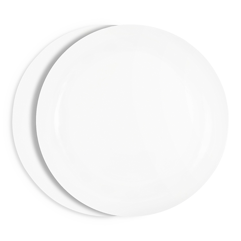 Richard Brendon Coupe Bread And Butter Plate, Set Of 2 In White