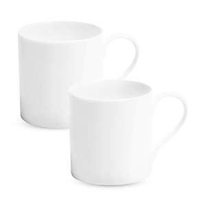 Richard Brendon White Large Mug, Set Of 2 In White