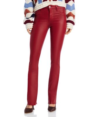 L'Agence offers red skinny leg pants. High Rise. 30.