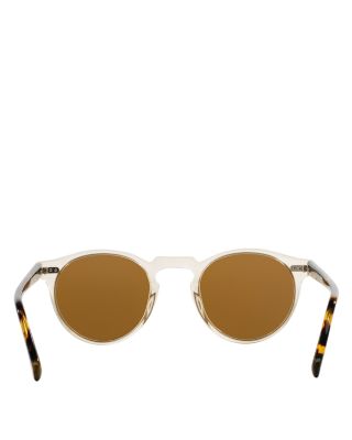 Gregory Peck Round Sunglasses, 50mm