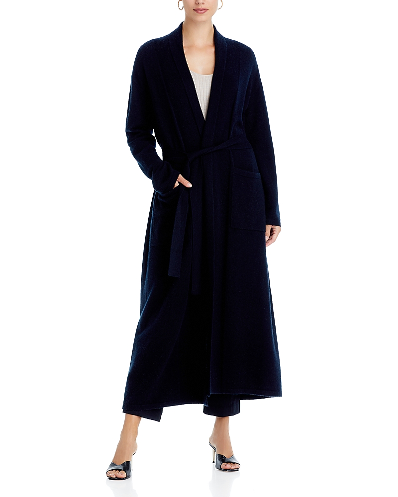 Arlotta Cashmere Blend Long Robe - Exclusive In Black