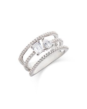 Bloomingdale's - Diamond Three Row Toi Et Moi Ring in 14K White Gold, 1.0 ct. t.w.- 100% Exclusive