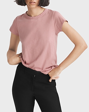 Rag & Bone The Slub Organic Pima Cotton T-shirt In Rose