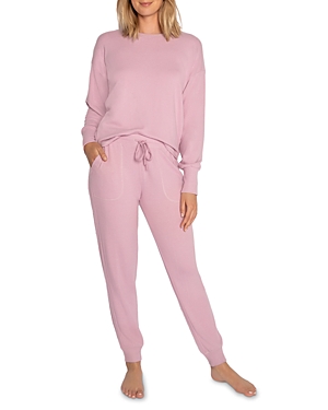 Shop Pj Salvage Long Sleeve Pajama Set In Lilac Mist