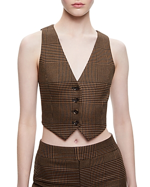 ALICE AND OLIVIA ALICE AND OLIVIA DONNA CROPPED VEST