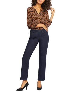 Emma High Rise Relaxed Slender Straight Jeans in Magical