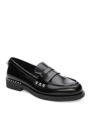 Shop Ash Women's Whisper Studded Loafers In Black