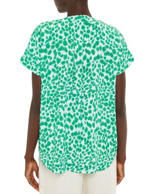 Smooth Leopard Print Blouse