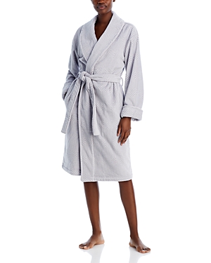 Hudson Park Collection Tivoli Sculpted Velour Bath Dressing Gown - 100% Exclusive In Whisper Grey