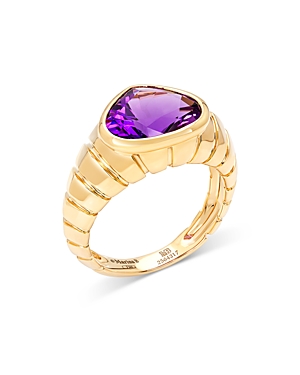 18K Yellow Gold Timo Amethyst Statement Ring