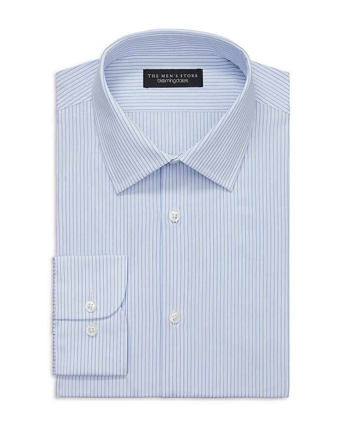 The Men's Store at Bloomingdale's Regular Fit Striped Stretch Shirt ...
