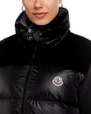 【23AW NEW】MONCLER_women / Lempa ダウンベスト / Black White Moncler Lempa Down Puffer Vest with Faux Fur Trim | Nordstrom
