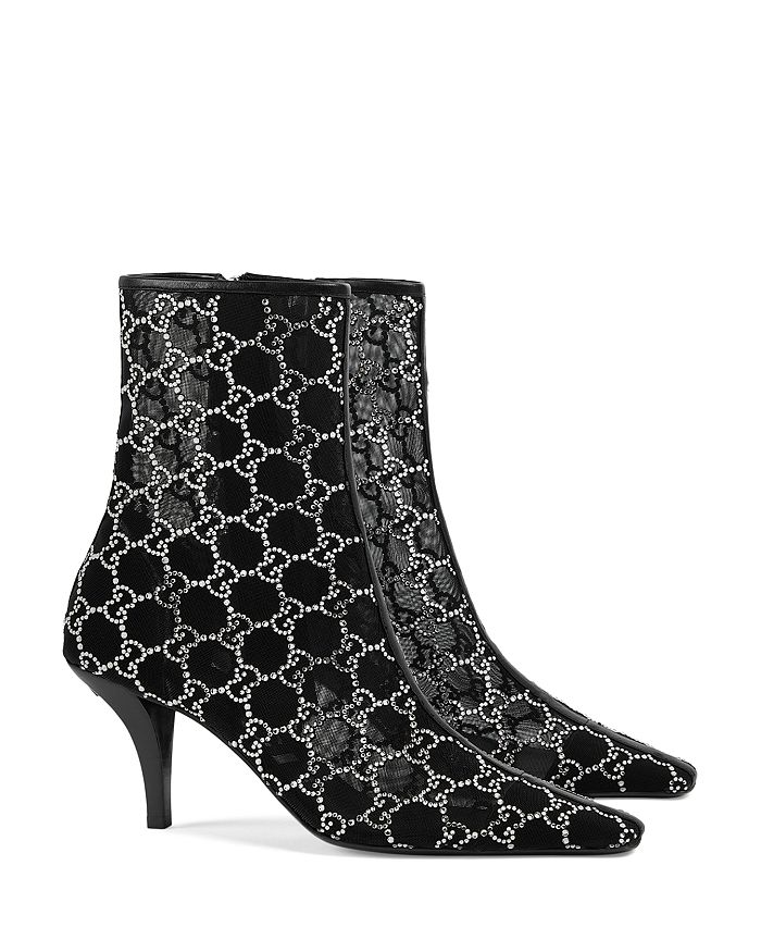 Gucci Women's Embellished Pointed Toe High Heel Booties | Bloomingdale's