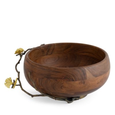 Butterfly Ginkgo Wood Bowl