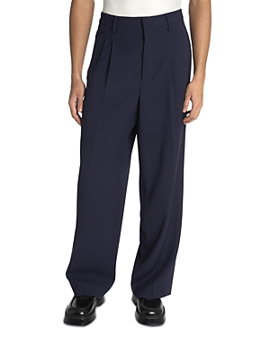 Ami Straight Fit Pleated Trousers