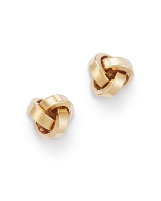 Alberto Amati - 14K Yellow Gold Love Knot Stud Earrings