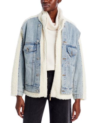 BLANKNYC Mixed Media Jacket | Bloomingdale's Women