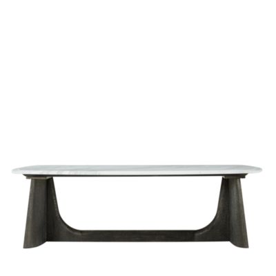 Repose Wooden Coffee Table with Marble Top