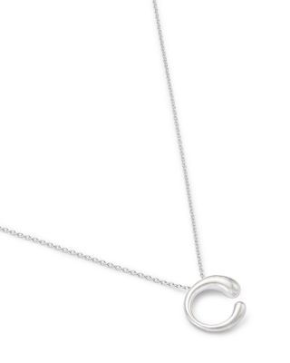 Sterling Silver Mercy Small Pendant Necklace, 17.72"
