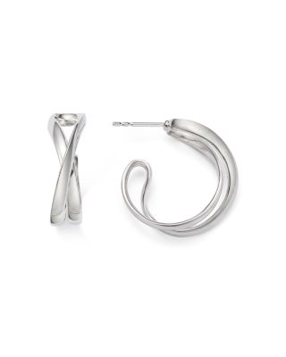 Georg Jensen - Sterling Silver Infinity Hoop Earrings