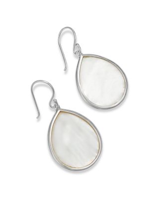 Sterling Silver Rock Candy Mother of Pearl Drop Earrings