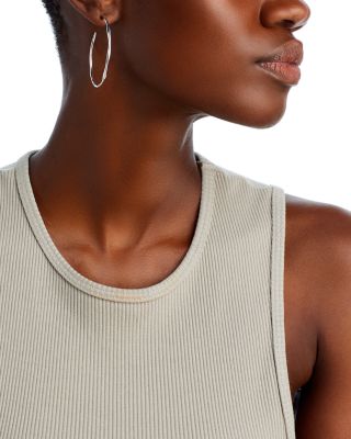 Ippolita Sterling Silver #4 Hoop Earrings