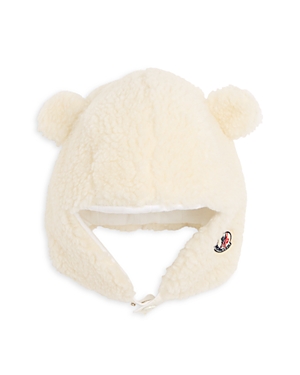 Moncler Girls' Teddy Hat - Baby, Little Kid In Natural