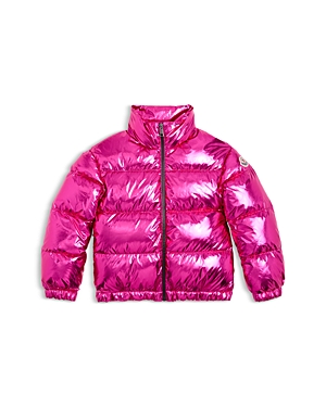 Moncler Girls' Meuse Down Jacket - Big Kid In Dark Pink