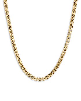 David Yurman - Men's Box Chain Necklace in 18K Yellow Gold 18"-26", 2.7mm