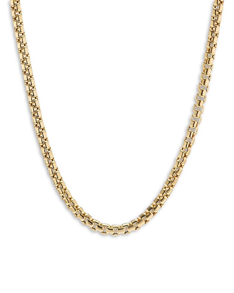 David Yurman Men's Box Chain Necklace in 18K Yellow Gold, 20