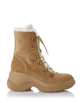 Women&#39;s Resile Trek Faux Fur Trim Lace Up Boots 