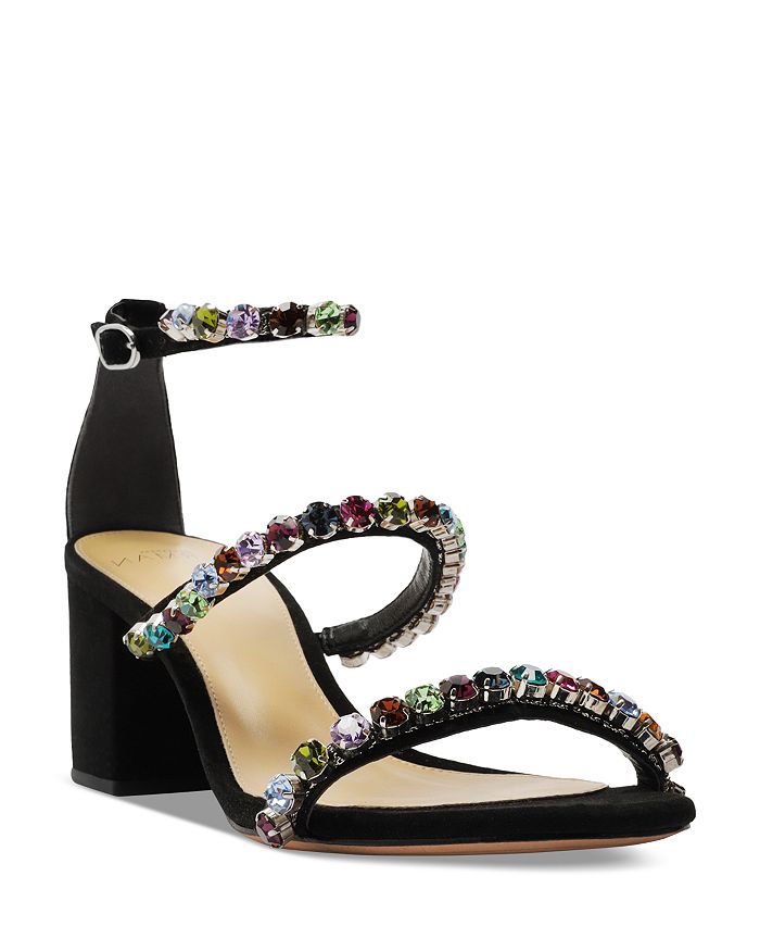 Alexandre Birman Women s Alexa Crystals Embellished Strappy High