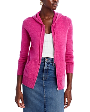 C By Bloomingdale's Cashmere Zip Hoodie - 100% Exclusive In Rose Heather