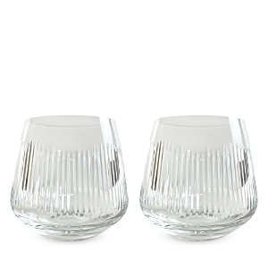 Shop Michael Wainwright Berkshire Double Old Fashioned Glasses, Set Of 2 In Clear