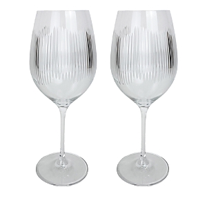 Shop Michael Wainwright Berkshire Wine Glass, Set Of 2 In Clear