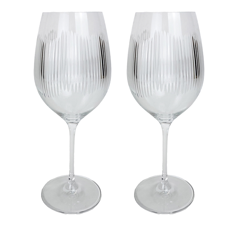 Michael Wainwright Berkshire Wine Glasses, Set Of 2 In Clear