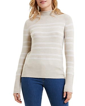 Shop French Connection Babysoft Fitted Sweater In Light Oatmeal