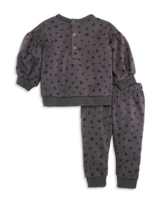 Girls' Heart Print Top & Pants Set - Baby