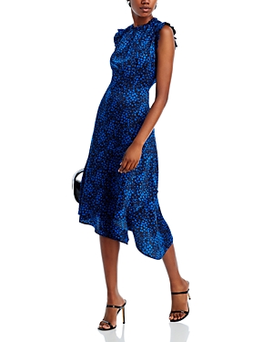 Aqua Flutter Sleeve Asymmetrical Dress - 100% Exclusive In Blue